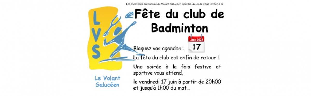 Fête du club le 17 juin 2022